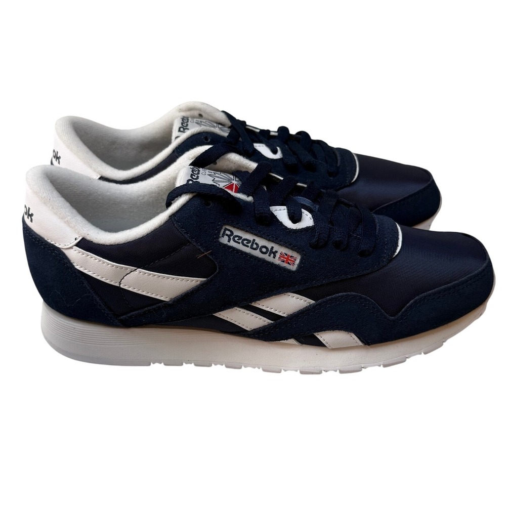 Reebok Classic Nylon Navy White Suede Sneakers GY7928 Mens Size 9.5 NWB